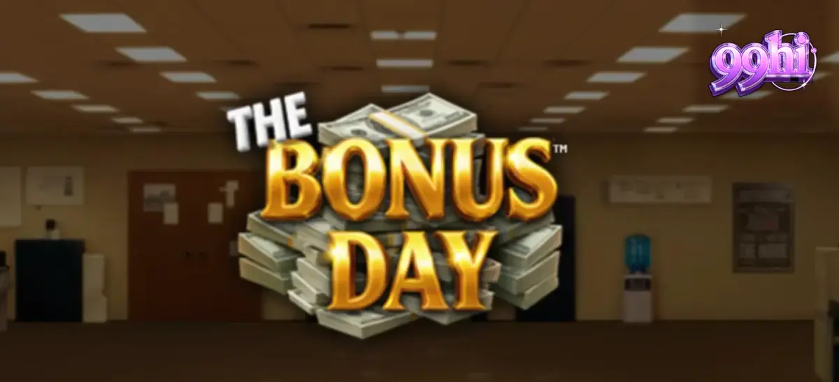 Interface do jogo The Bonus Day com tema de escritório